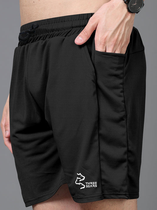 The Fundamental Black Side Pocket Short