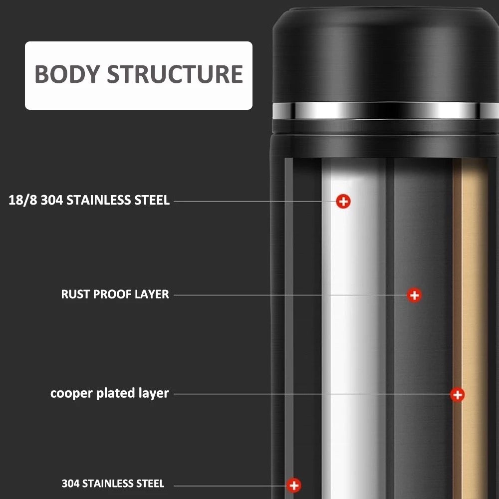 Stainless Steel Thermos Water Bottle Smart Cup LED Temperature Display  Control